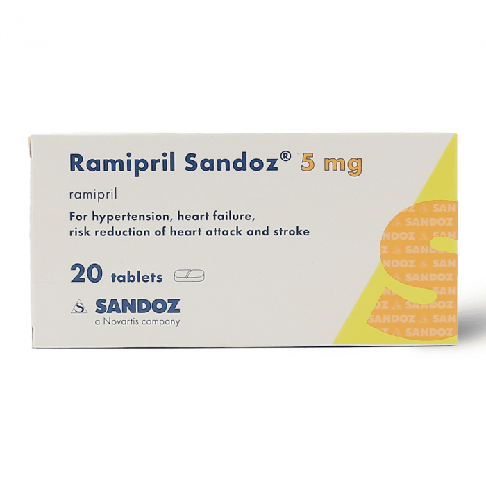 Ramipril 5Mg Sandoz |20Tab