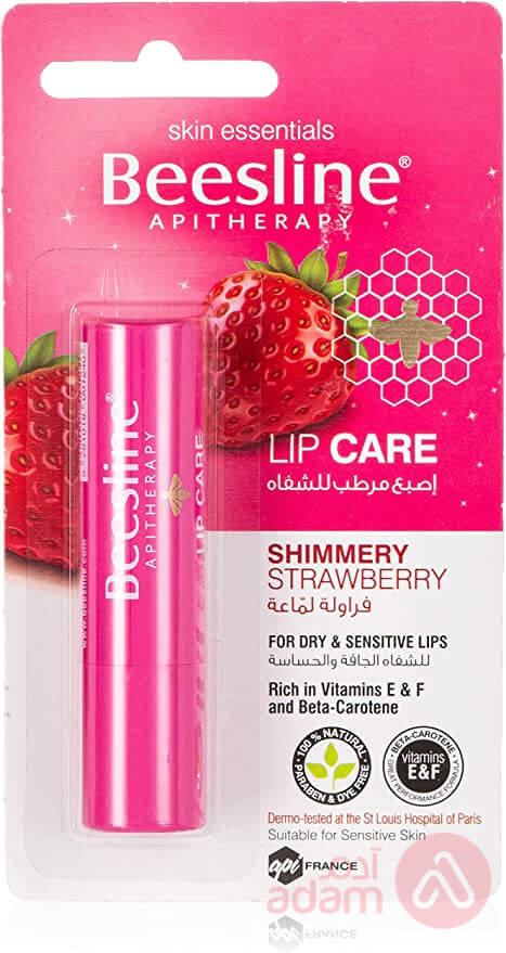 Beesline Lip Care Shimmery Strawberry 4Gm