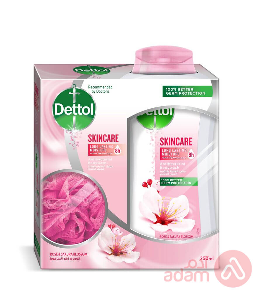 Dettol Body Wash Skin Care | 250Ml + Loofah