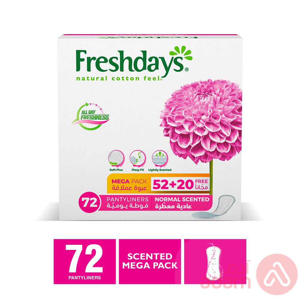 Freshdays Scented Pantyliners |72Pcs(Pink)