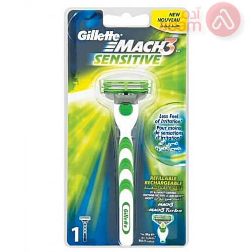 Gillette Mach3 Sensitive Machin+1Blades