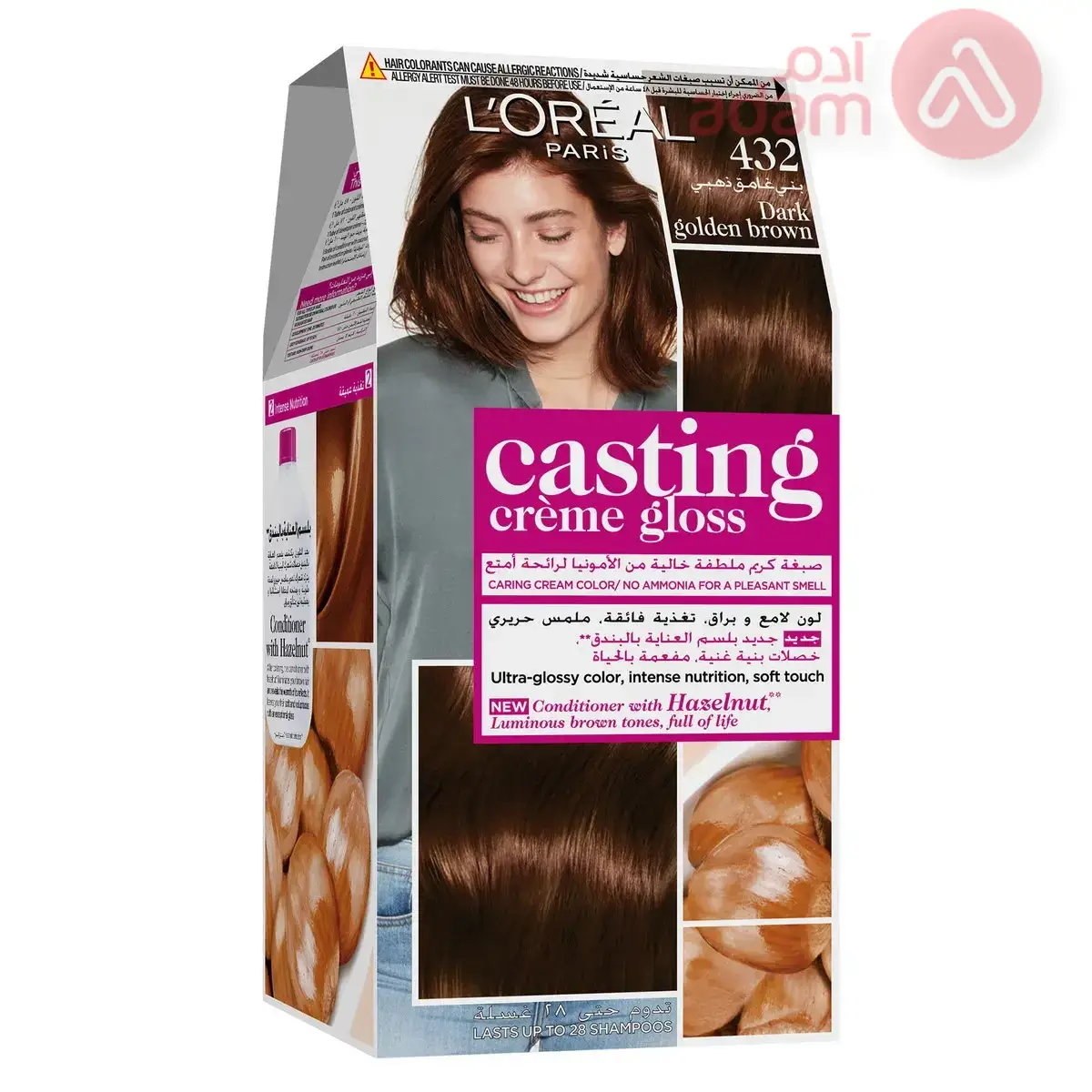 Loreal Casting Creme Gloss 432 Darkgolden Brown | 48Ml