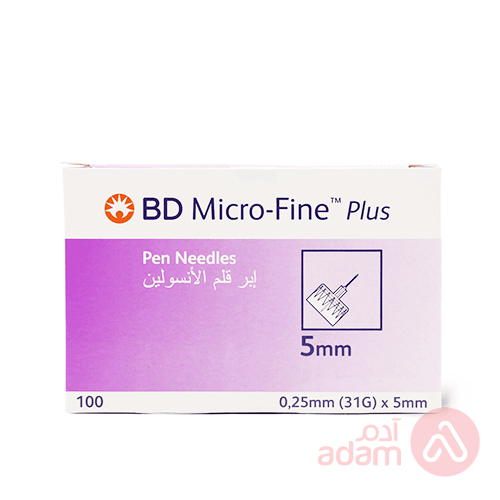 Bd Micro-Fine Plus Pen Needle 5Mm 31G | 100Pc