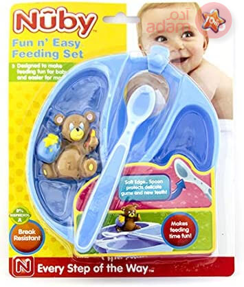 Nuby Fun N` Easy Feeding Set 3M+ 2Pcs (5211)