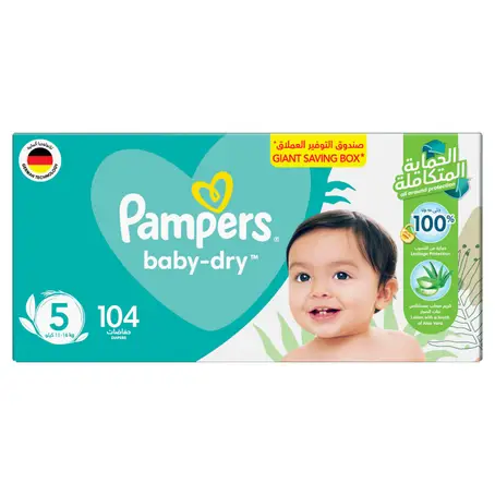 PAMPERS NO 5 (11-18 KG) MEGABOX | 104PCS