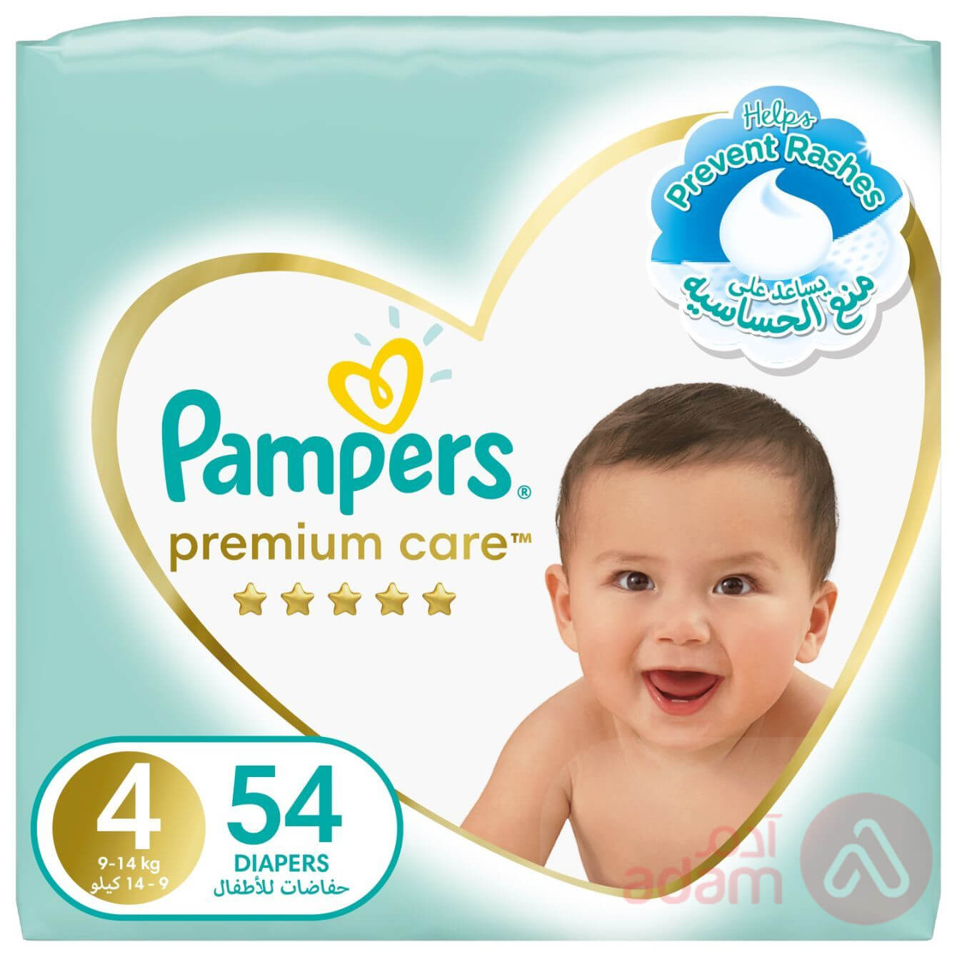 Pampers Premium Care No 4 (8-14 Kg) | 54Pcs