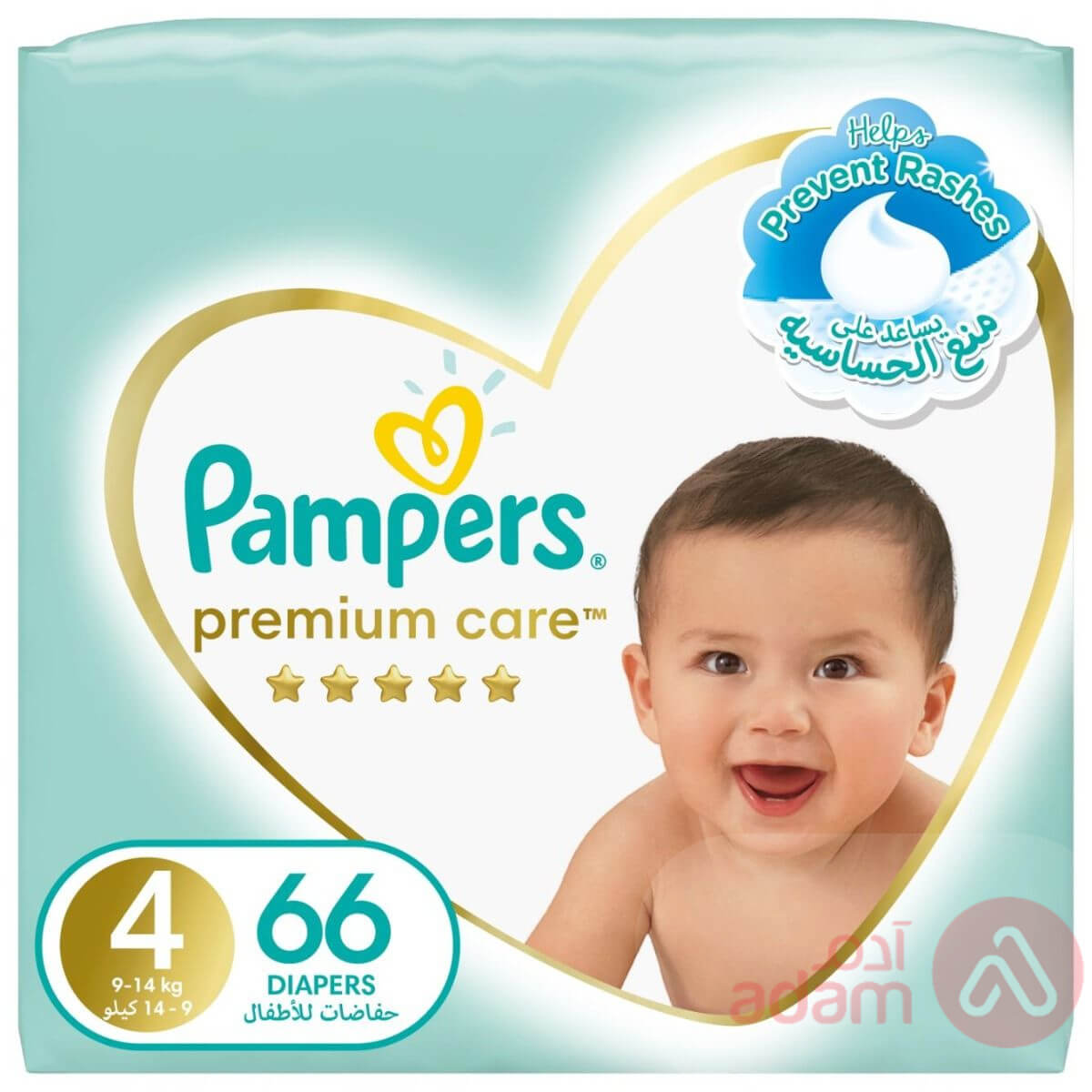 Pampers Premium Care No 4 (8-14 Kg) | 66Pcs