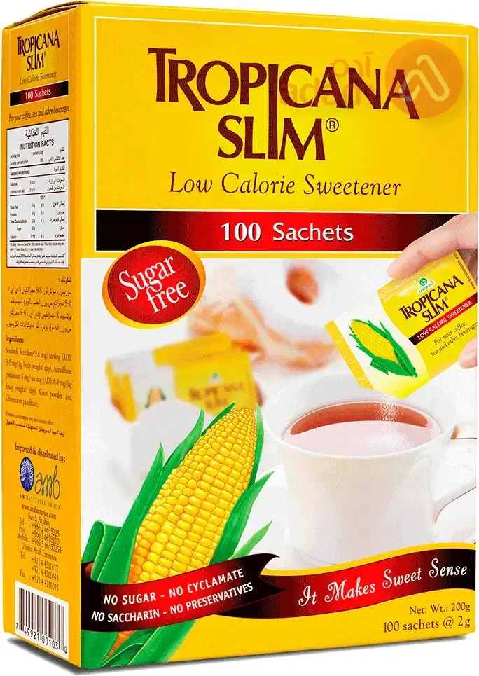 TROPICANA SLIM LOW-CALORIE SWEETENER | 100 SACHETS