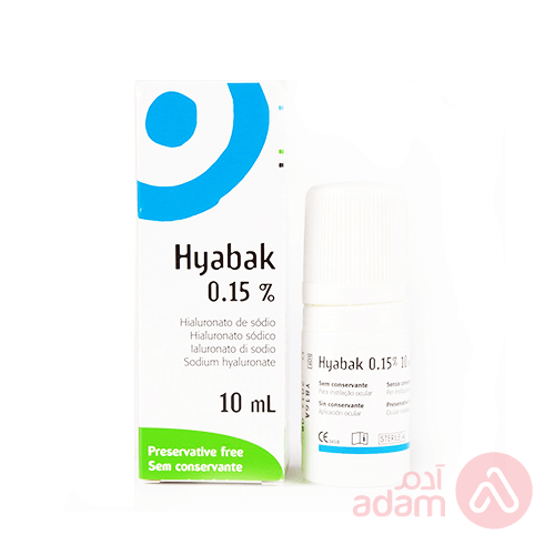 Hyabak 0.15% Eye Drops | 10Ml