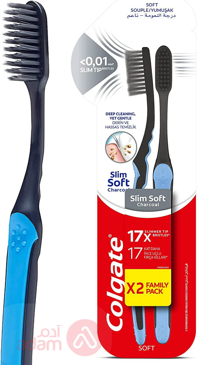 Colgate T B Slim Soft Charcoal Soft(0784)