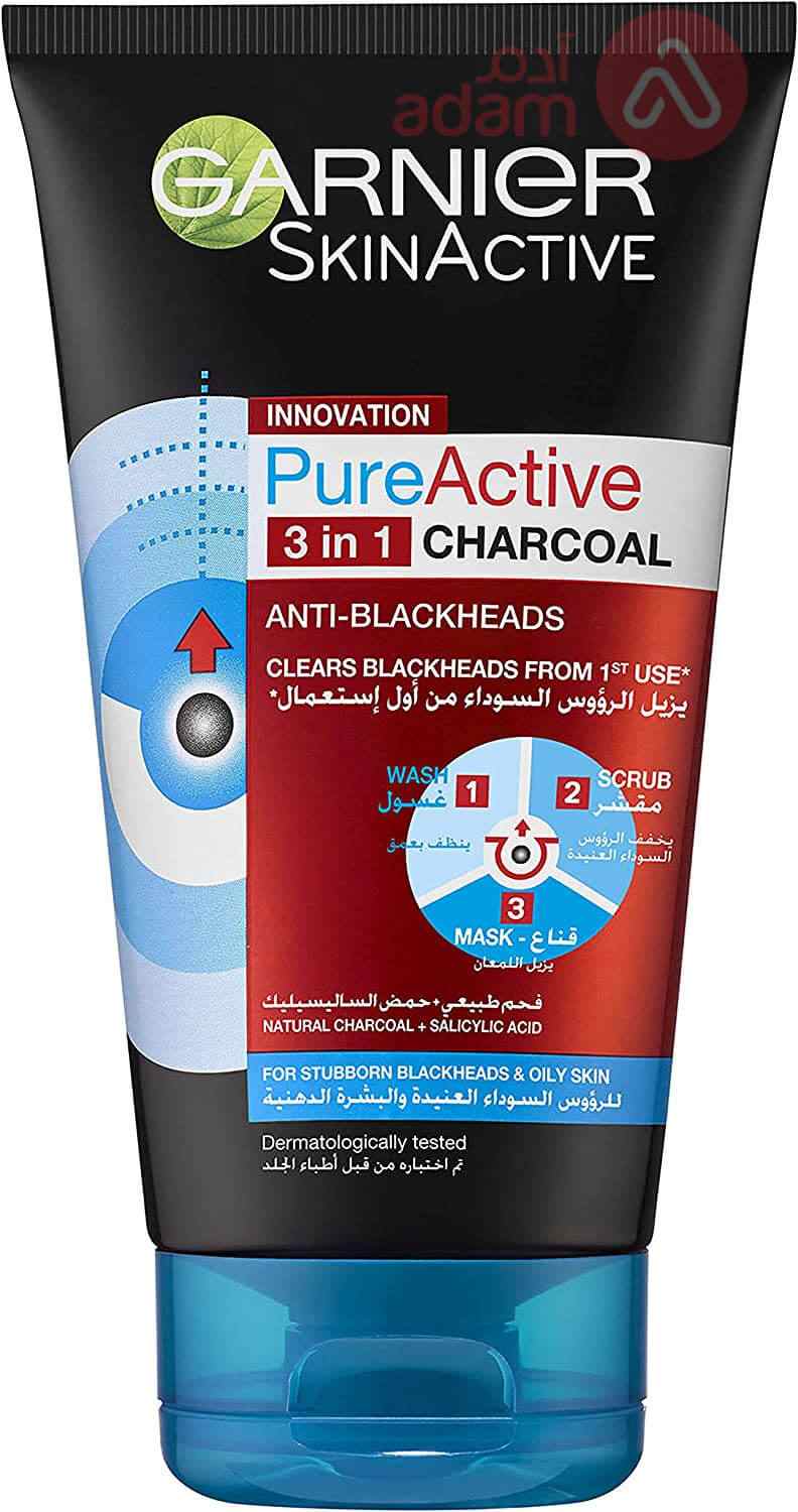 Garnier Pure Activ3In1 Char Blackhead | 150Ml
