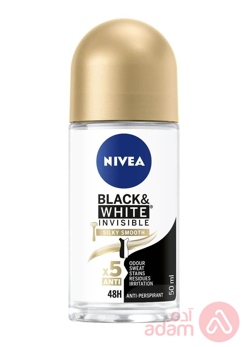 Nivea Roll Invis B&W Silky Smooth | 50Ml