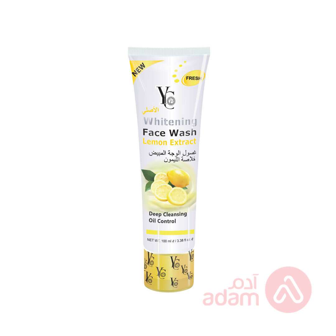 Yc Whitening Face Wash Lemon 100ML