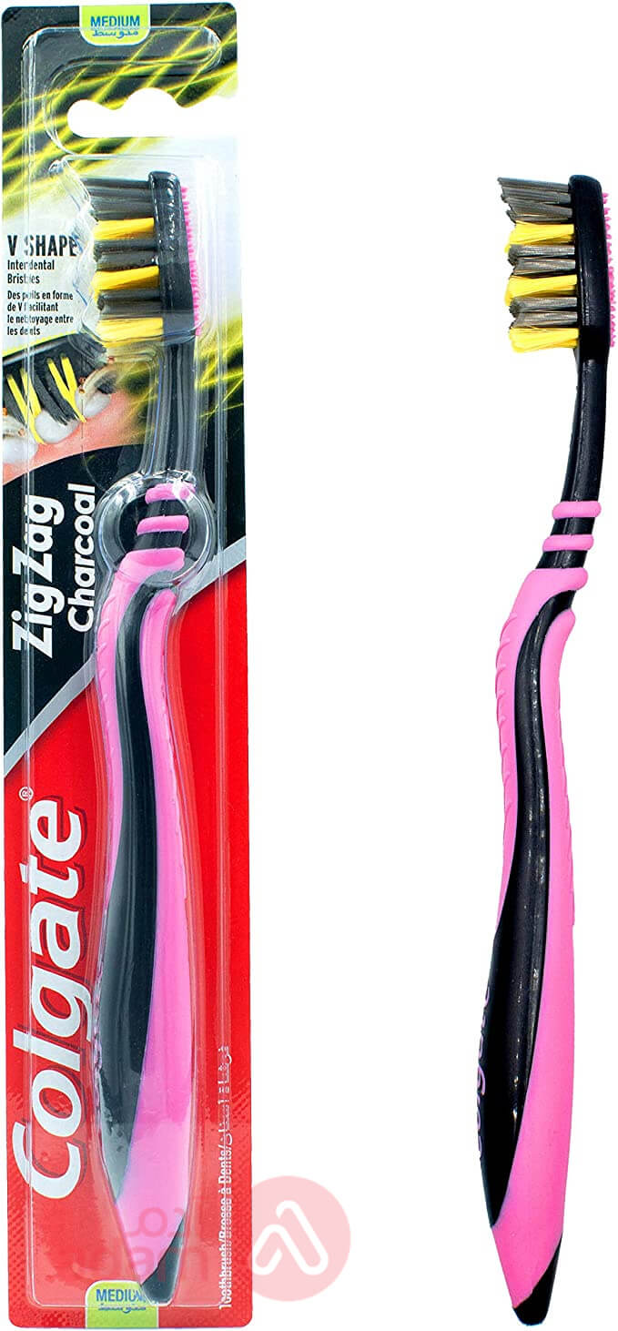 Colgate T B Zigzag Charcoal Medium(7182)