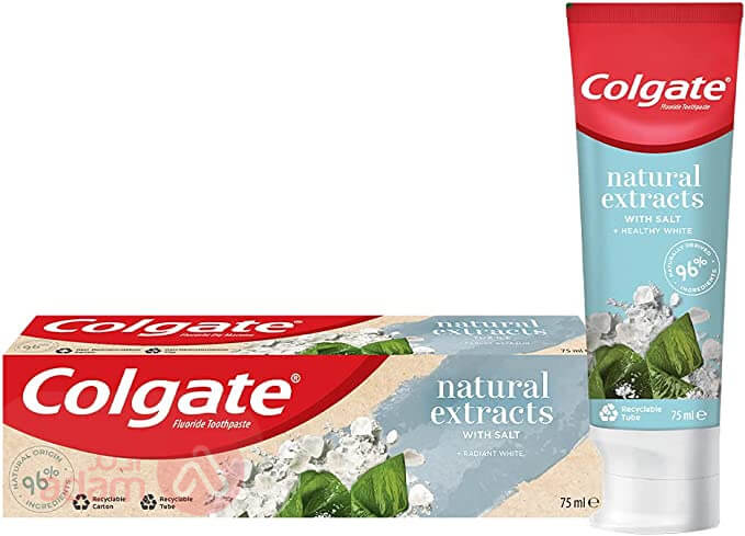 Colgate T P Natural Extract Radiant White Seaweed&Salt 75Ml(1653)