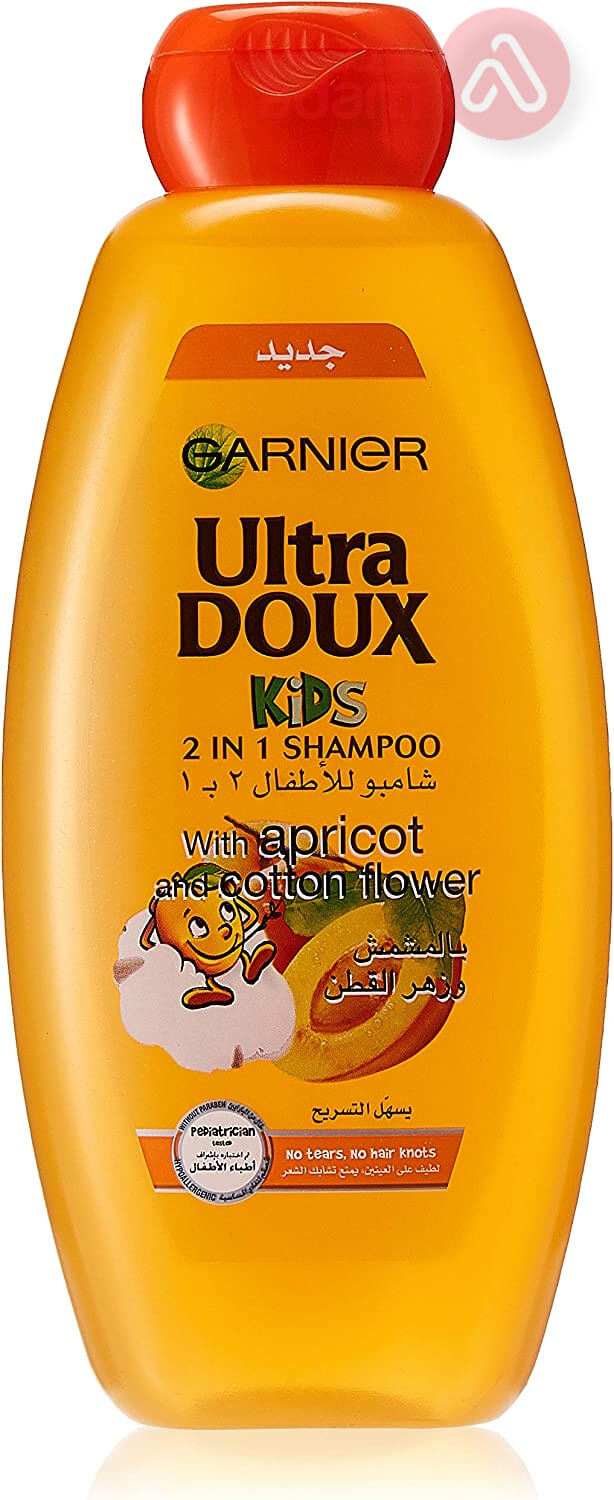 Garnier Ultra Doux Kids 2-in-1 Shampoo with Apricot Extract and Cotton Blossom | 700 ml