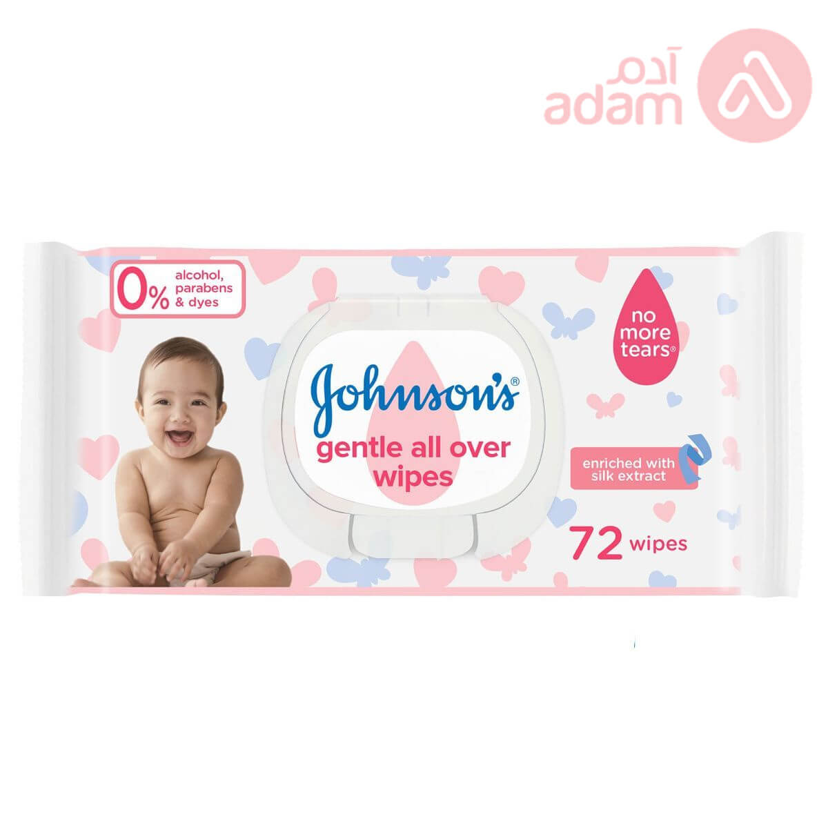 Johnson Baby Wipes Gentle All Over | 72Pcs
