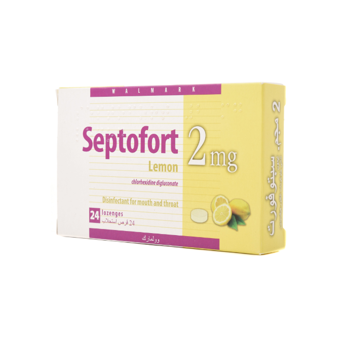 Septofort Lemon 24 Lozengs | 2Mg
