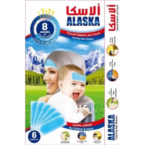 ALASKA COOLING GEL SHEETS FOR ADULT AND CHILDREN 6SHEETS