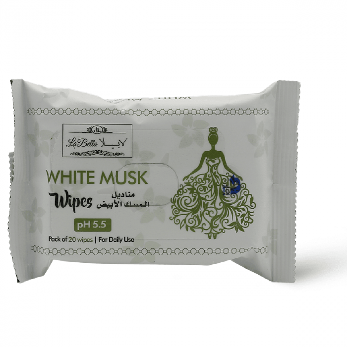 Labella White Musk Wipes 20 Wipes (4751)