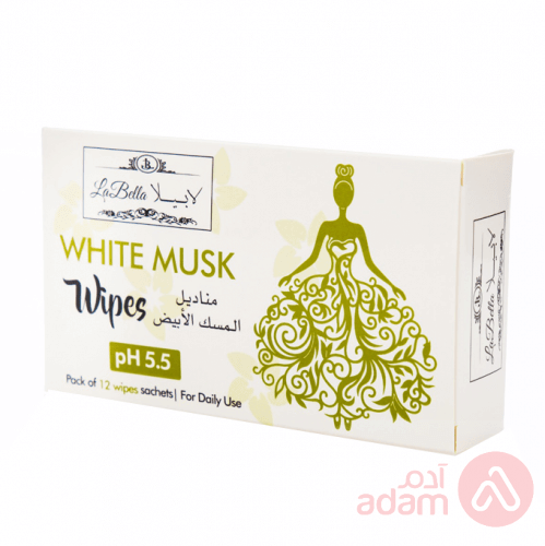 Labella White Musk Wipes 12 Wipes Sachets(4750)