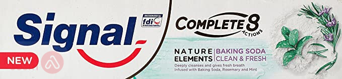 Signal Tooth Paste Complete 8 Baking Soda Clean Fresh 126 Gm (2355)