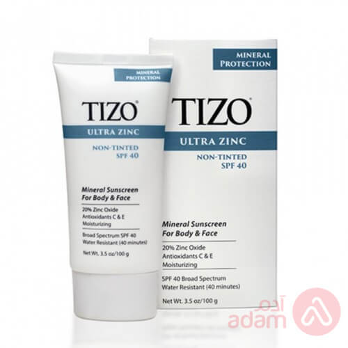 Tizo Ultra Zinc Spf 40 Non-Tinted 100Gm (8018)