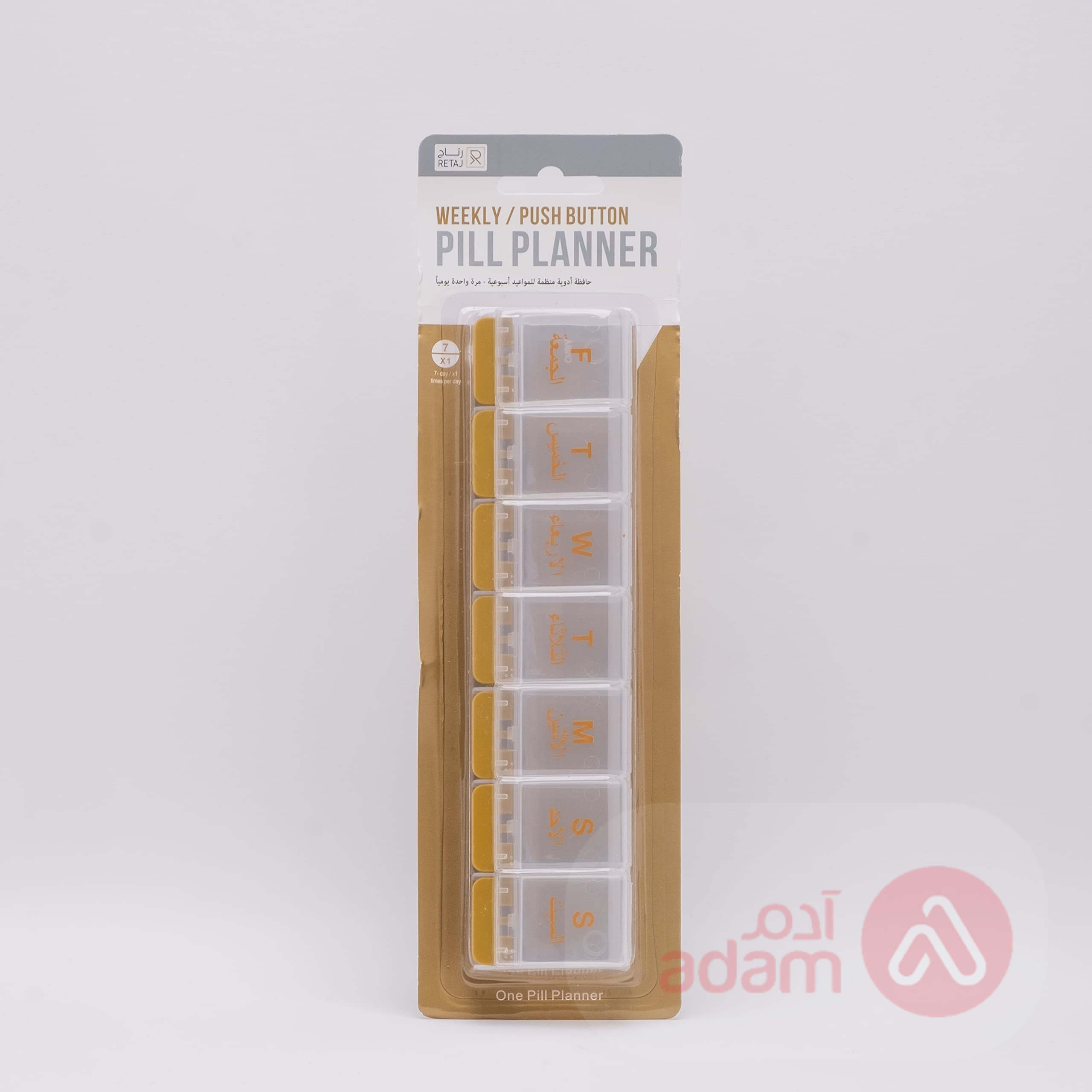 RETAJ PILL PLANNER WEEKLY CLASSIC 7 X1 SMALL RJ-004