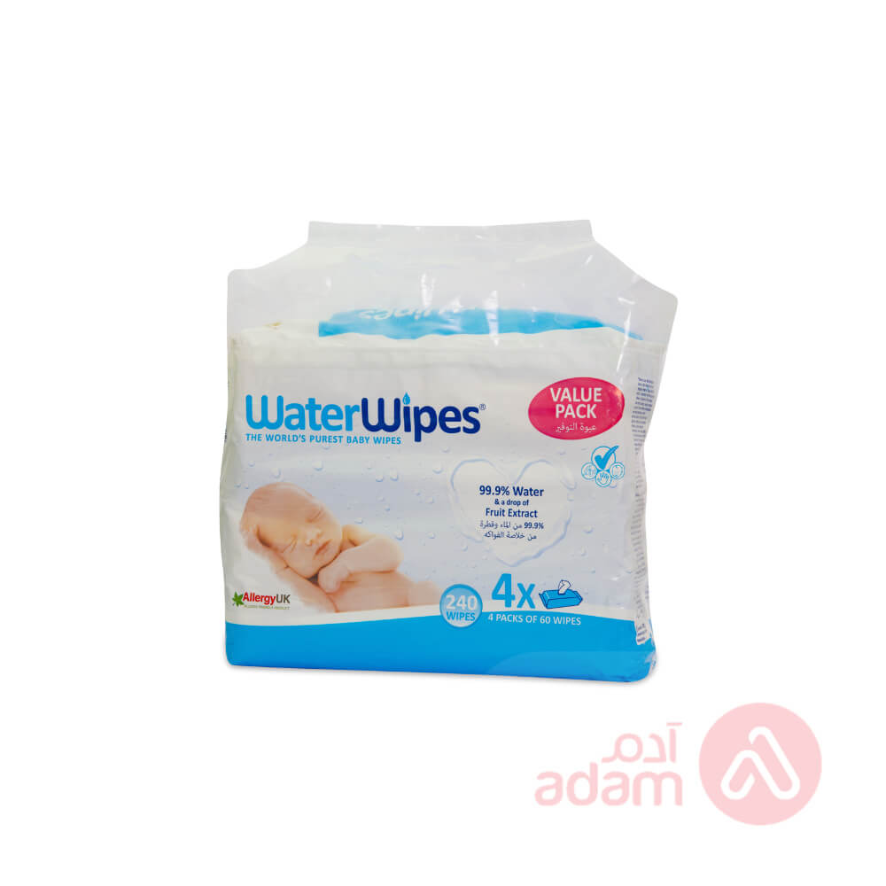 WATERWIPES VALUE PACK | 4PACKS*60 WIPES