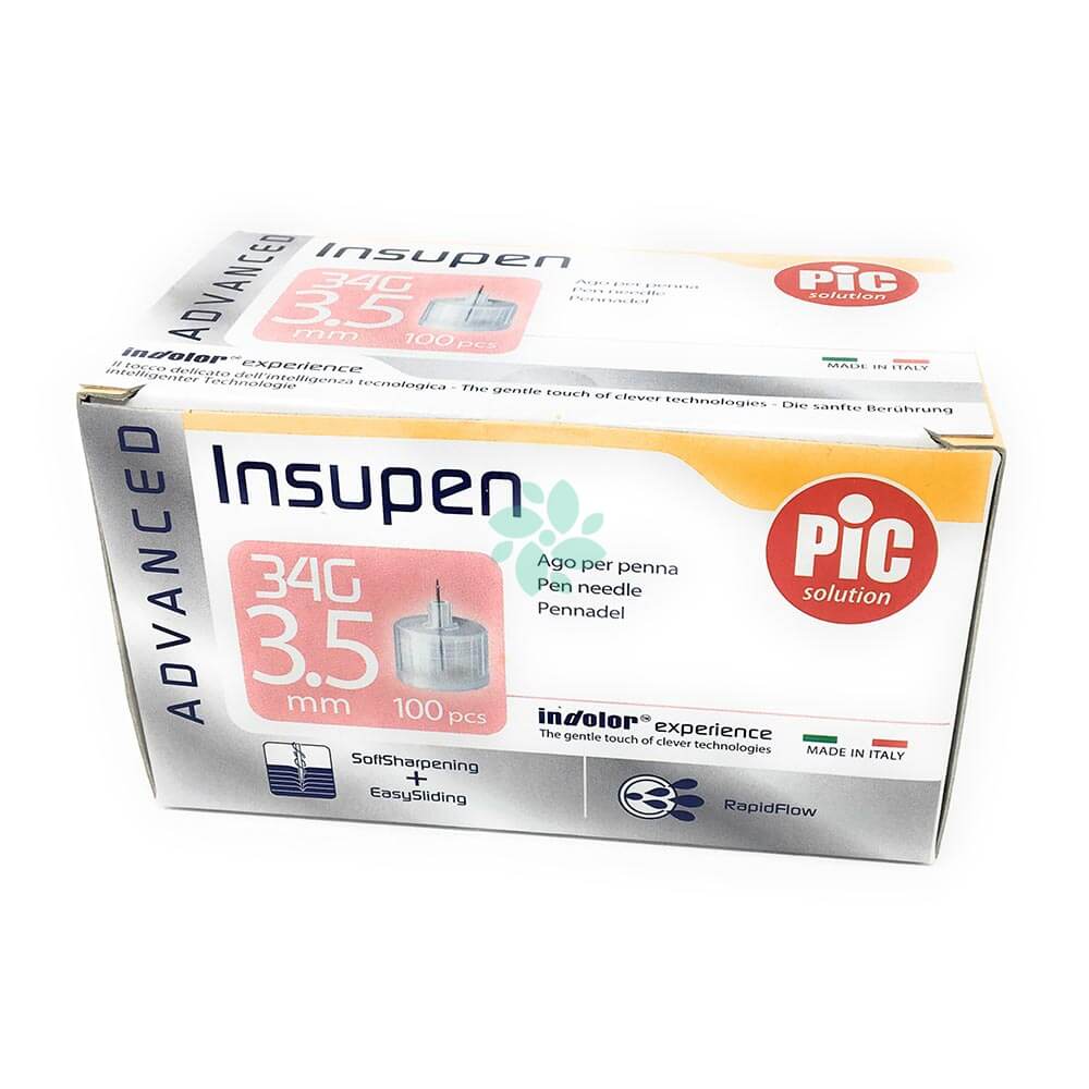 PIC ADVANCED INSUPEN 34GX 3.5MM | 100PCS