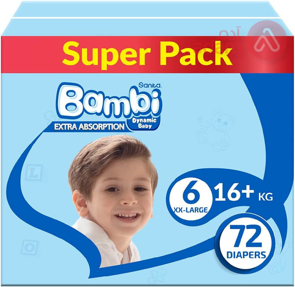 SANITA BAMBI NO 6 XXL BOX | 72 DIAPERS