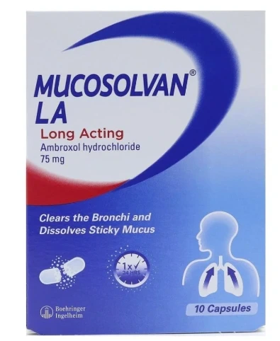 MUCOSOLVAN LA 75MG 10CAPS
