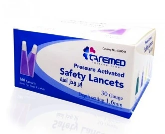 CAREMED SAFETY LANCET 30 G