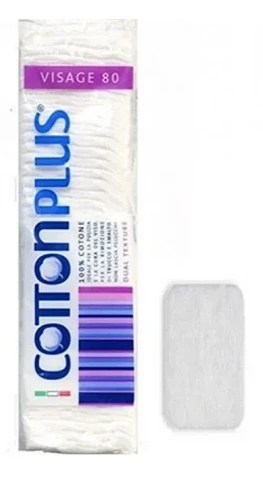 COTTON PLUS VISAGE CTN PAD 80PC(80 1)