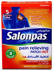 SALONPAS PAIN RELIEV HOT STRETCH7X10C)5P