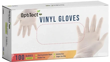 VINYL GLOVES POW FREE MED 100PCS