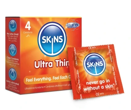 SKINS CONDOMS ULTRA THIN 4PIC