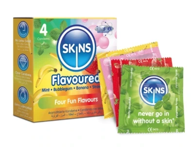 SKINS CONDOMS FLAVOURS 4PIC