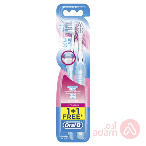 Oral-B Tooth Brush Preci Clean Ultra Thin | Ex.Soft 1+1