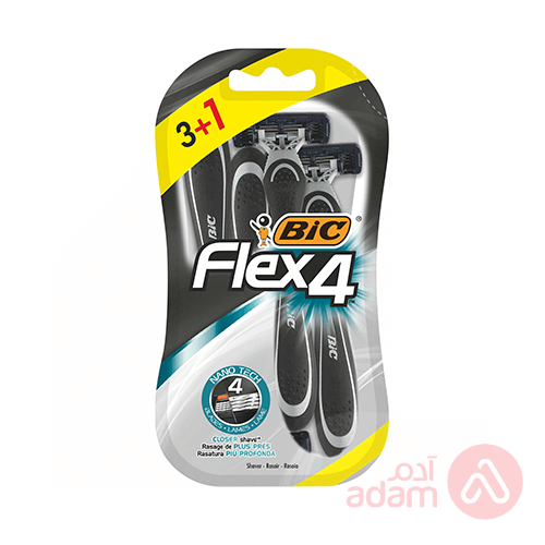 Bic Flex4 Razor | 3+1Pcs