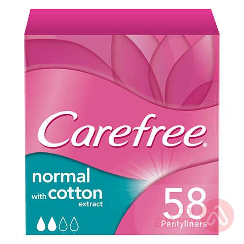 Carefree Pantyliners Normalcotton | 58Pcs