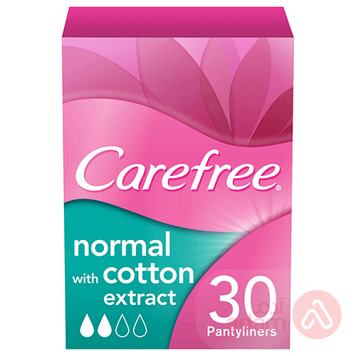 Carefree Pantyliner Cotton Unscented | 30Pc