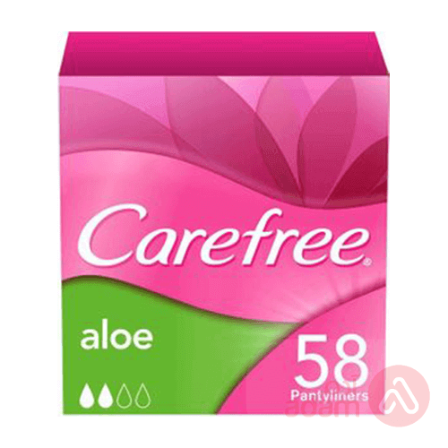 Carefree Pantyliners Aloe | 58Pcs