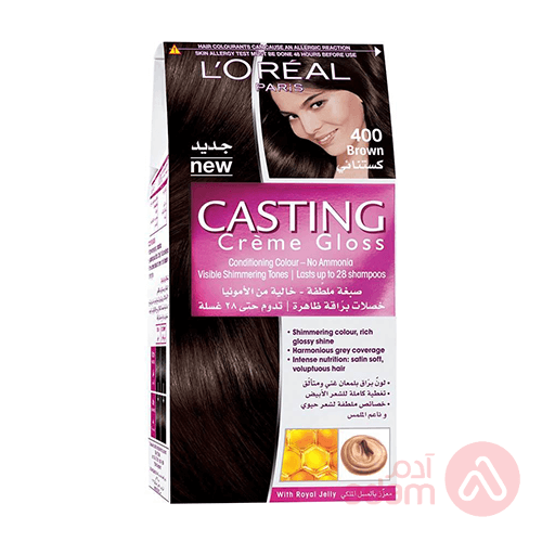 L`Oreal Casting Cremegloss 400 Brown | 72Ml