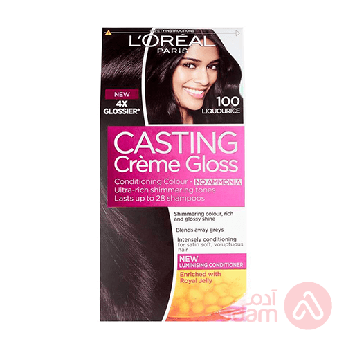 L`Oreal Paris Casting Cremegloss 100 Black | 72Ml