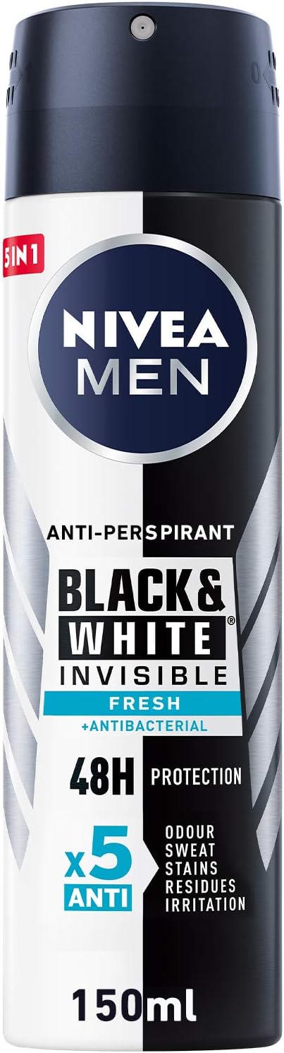 Nivea Deo Spray Invisible Black & White Fresh Men | 150Ml