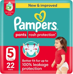 PAMPERS PANT NO 5(12-18KG)CARRY PACK 22P