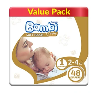 SANITA BAMBI NO 1  NEW BORN VALUE 48PCS
