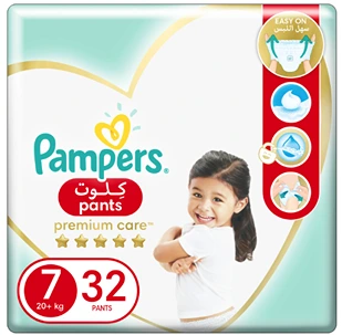 PAMPERS PREM CRE PANT NO7(+17K) 32PC