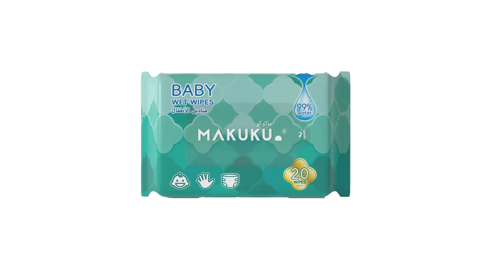 MAKUKU Baby Wet Wipes 20 Sheets